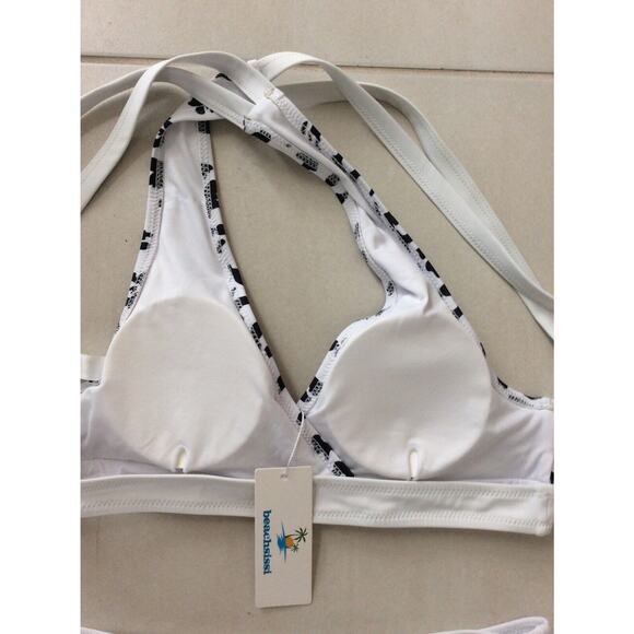 Beachsissi Swimwear Bikini Set Multicolor Print High Waist Swimsuit - Picture 7 of 8